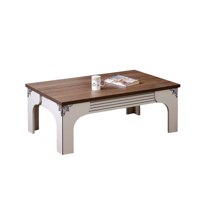 Hanah Home Gazel Mesa de Centro Blanco y Marrón